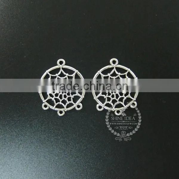 28*33mm antiqued silver Indian dream catcher net spider meb DIY pendant charm supplies findings 1820277