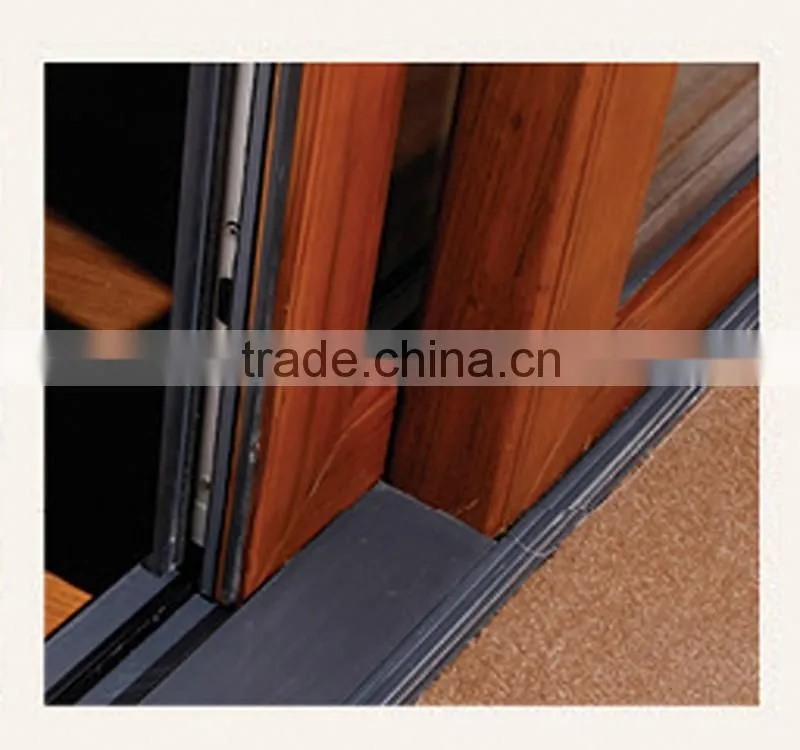 High quality sliding style aluminium wood clading windows and doors system