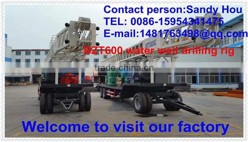 water well drilling rig price 600 meters