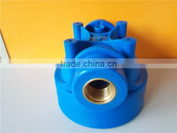 High quality pipe fitting mould 2 cavities pp plastic and copper insert interchangeable nut end cap mould