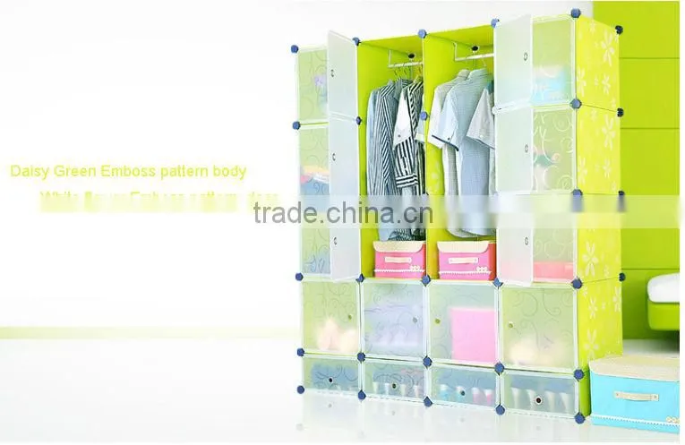2014 hottest 20 cubes high quality easy standing wardrobe storage (FH-AW0451640-20)