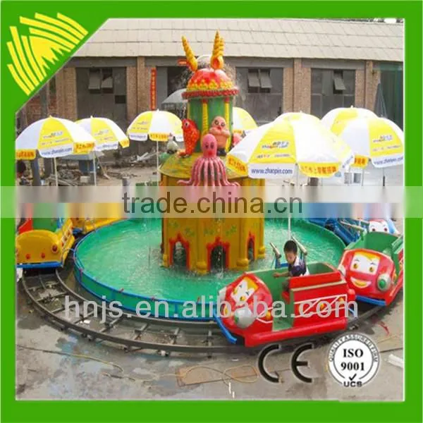 Amusement rides 4 cabins children track train