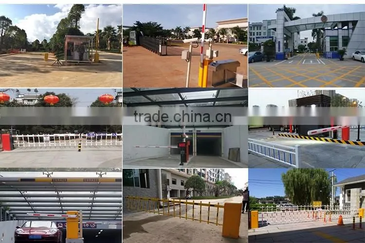 automatic boom barrier gate with rubber on boom