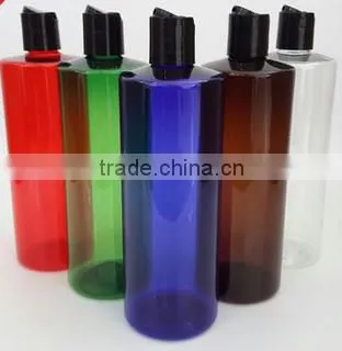 60ml,100ml,250ml,500ml plastic colorful PET bottle with disk cap