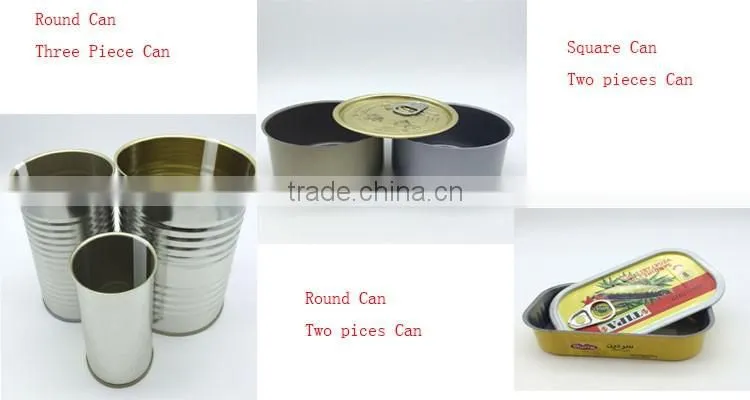 1/4 Club Tin/Metal Tin cans for food canning