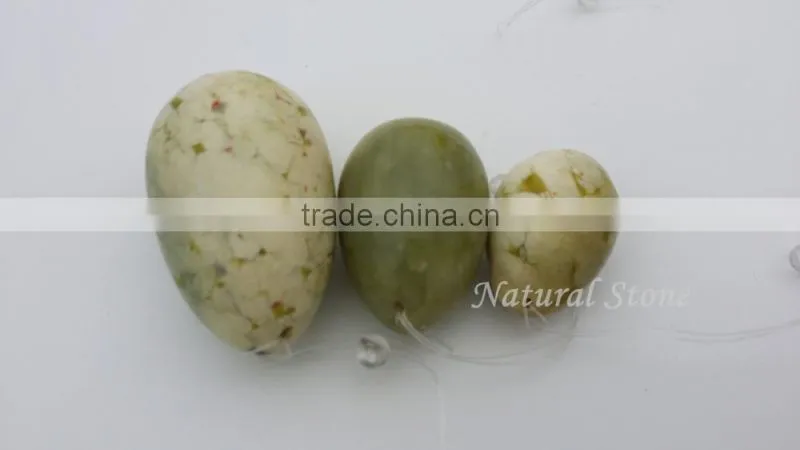 DHL free shipping dark green jade eggs Xuiyan jade eggs vaginal kegel exercise egg shape exercise ball