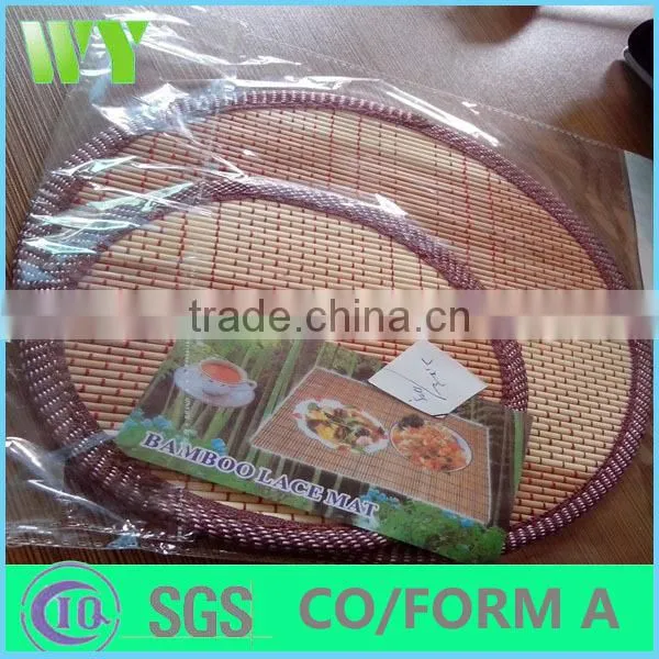WYC-Bamboo placemats cheap price bamboo table mat /hot selling bamboo mat /Handmade bamboo table plate mat