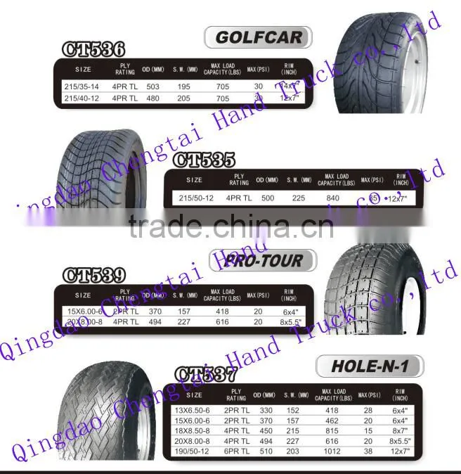 20 inch Golf pull cart wheels 20x800-8