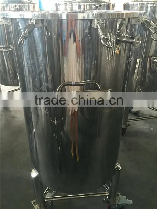 100L stainless steel movable fermenter brite beer tank