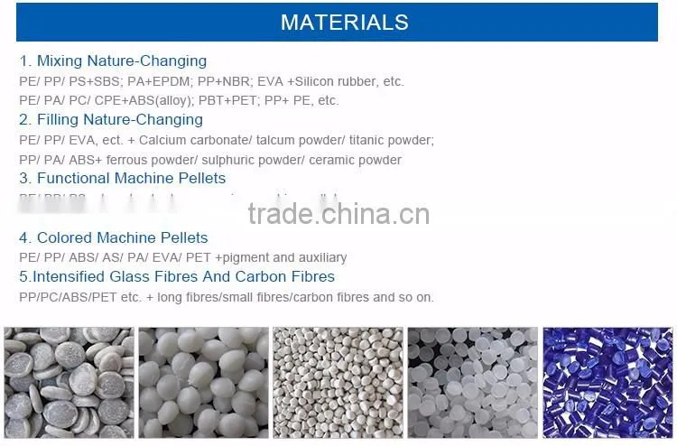 OEM masterbatch plastic granules pellet Butyl Rubber Pelletizing Twin Screw Extruder Machine