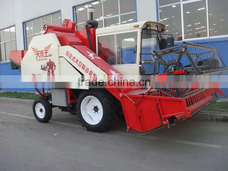 soya bean mini combine harvester