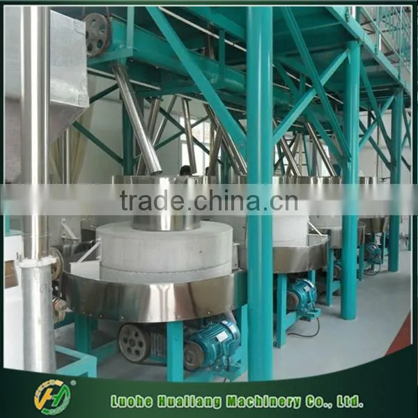 Automatic 120 tpd complete set wheat flour stone mill machine