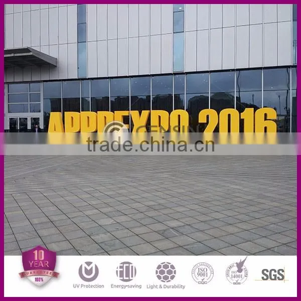 corrugated polycarbonate sheet/corrugated solid sheet/corrugeated roofing sheet