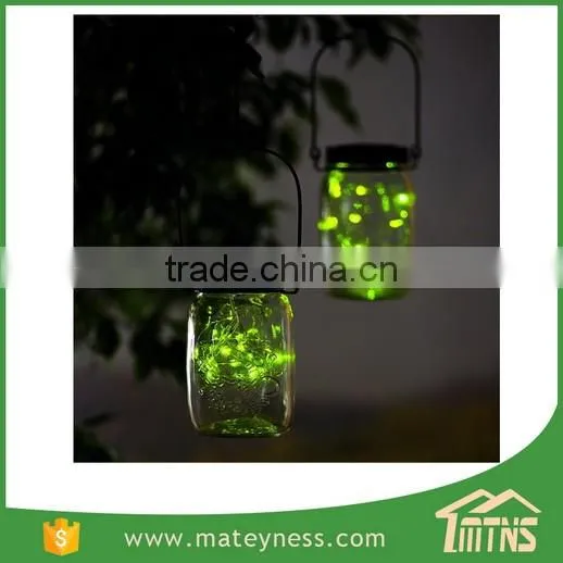 Decorative Outdoor Light Firefly Mason Solar Jar Light