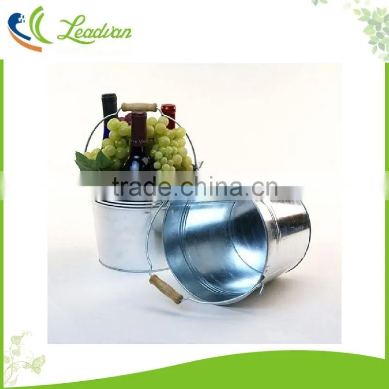 flower herb garden gift metal plant pot planters