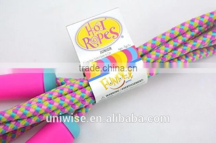 UIC-JR20 children jump ropes, plastic woven rope skipping