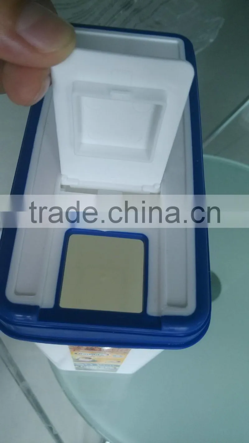 BPA free PP/TPR overmolding milk powder can pot jar