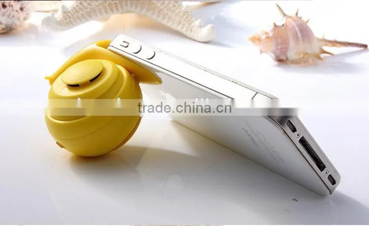 2015 New Arrival Best Present Gift Mini Speaker Snail Shape Mini Speaker Which Could Be Stand For Mobile Phones