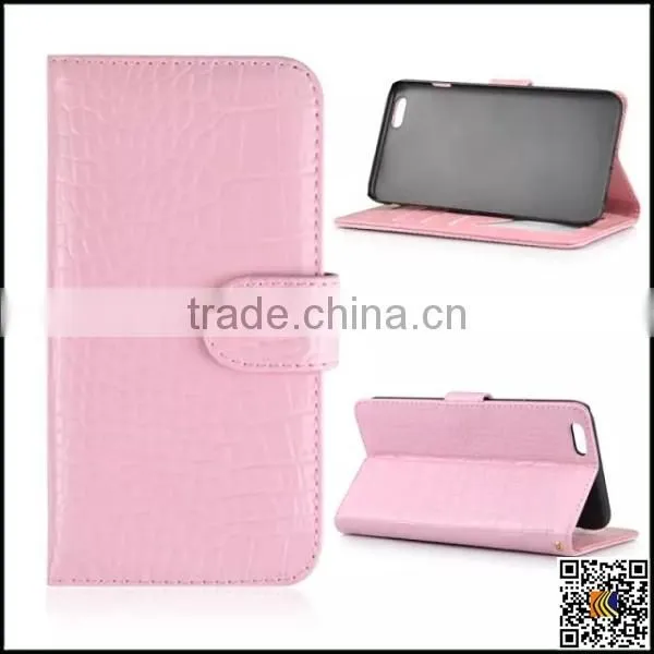For iPhone 6 Leather Wallet Case, crocodile pattern Case for iPhone 6 Plus