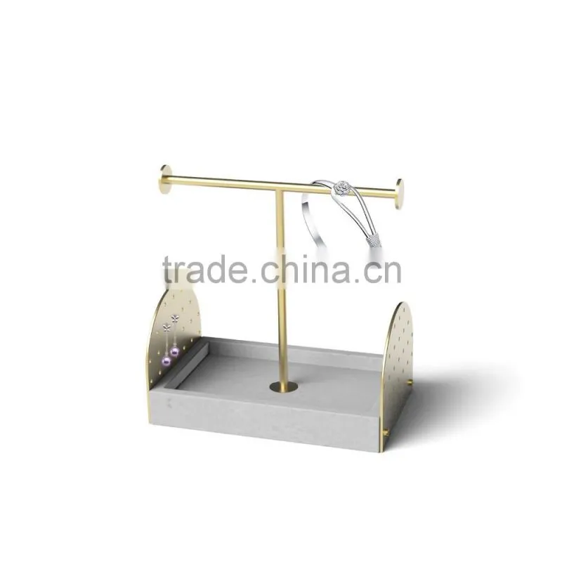 Metal Jewelry Holder, Jewelry Stand For Earrings,Necklaces, Bracelets with cement base