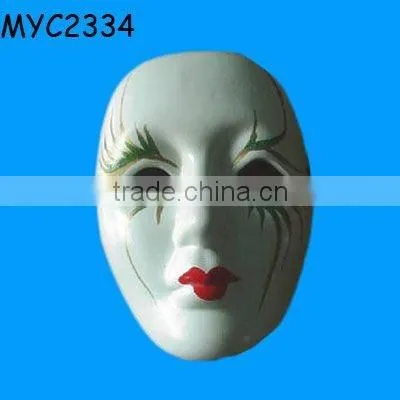 Painted ceramic mardi gras mask