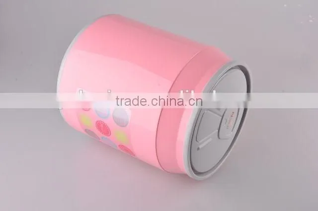 Creative Design Plastic Trash Can Household Garbage Can/Rubbish Bin