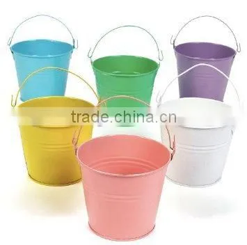 Hot Sales Metal Pail Mini Tin Bucket Halloween Candy Bucket