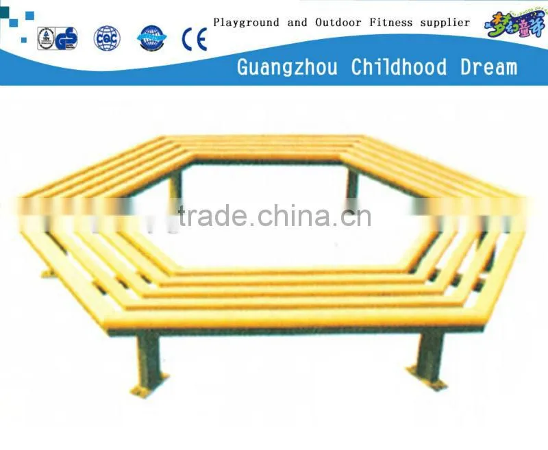 (HD-19403)Hexagonal park wooden bench
