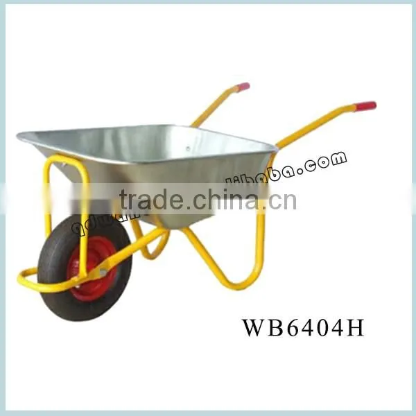 200kg 75L commercial agriculture wheel rim wb6404H wheelbarrow with CE certificate