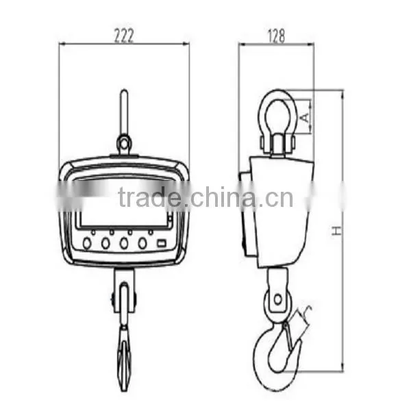 5T Electronic Hoist Scale Digital Crane Scale