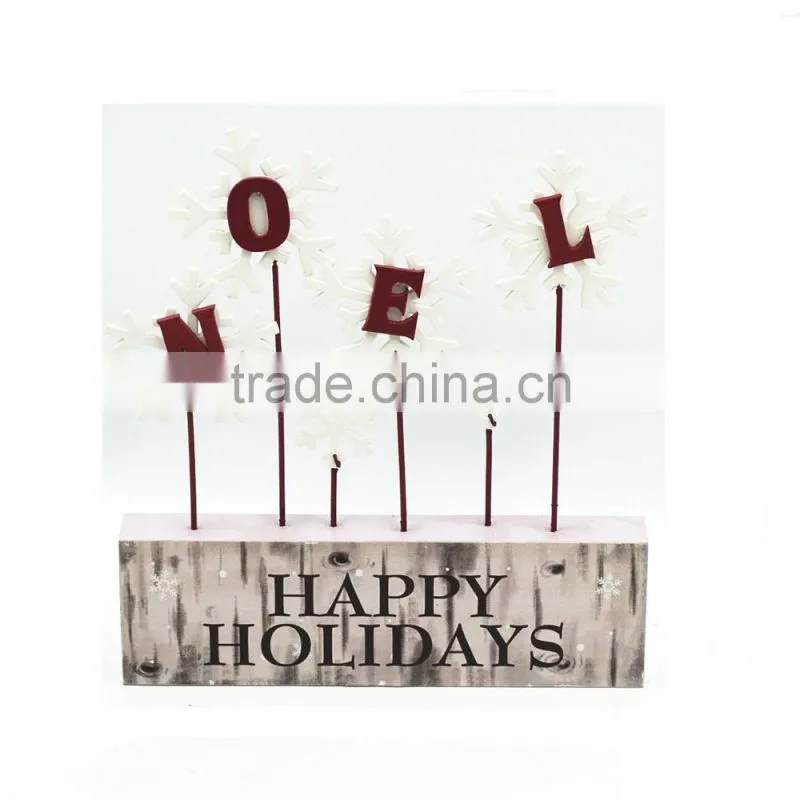 2017 Holiday vintage white snow flower table top use home christmas decoration 2017
