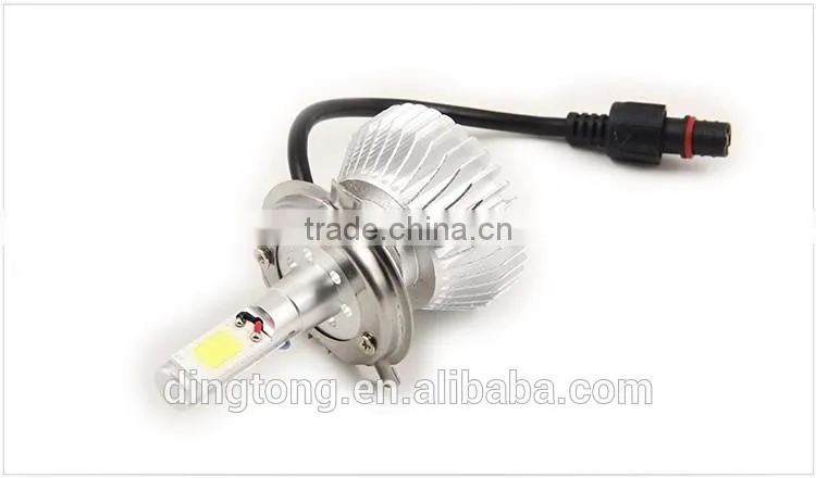 Toptree led auto headlight h4 led high low beam car headlight conversion kit 40w