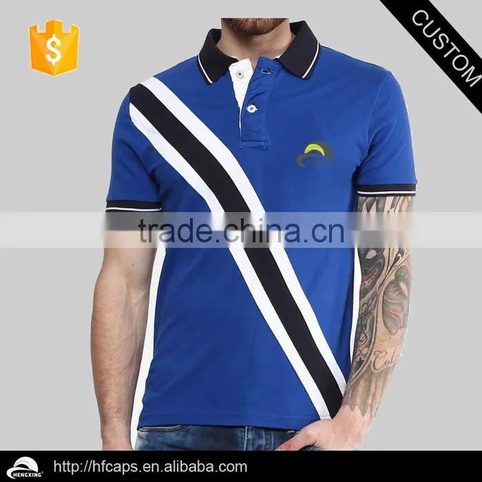 Fashion custom cotton collar sport t shirts