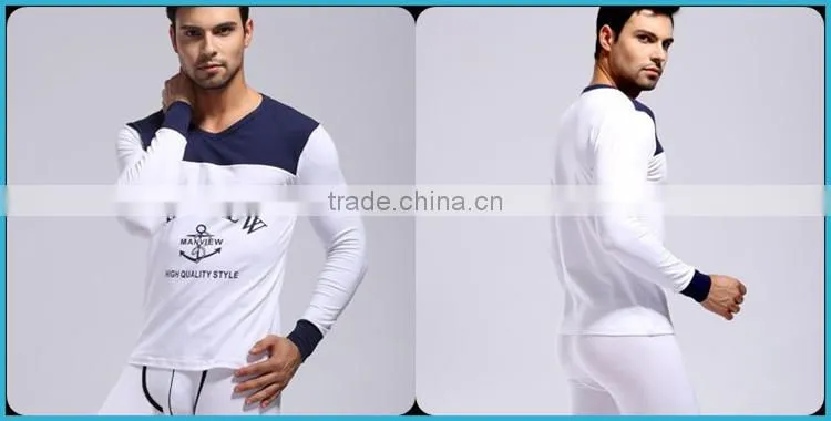2014 Hot Sale Sexy Thermal Underwear Men Long Sleeve Breathable Body Shaper SM27-2