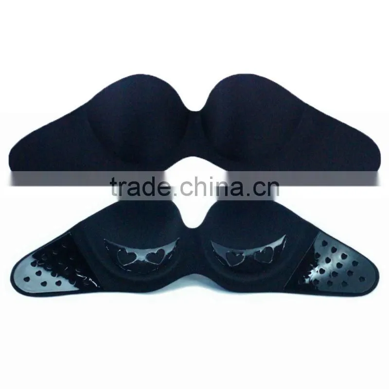 sexy woman strapless invisible no hook bra