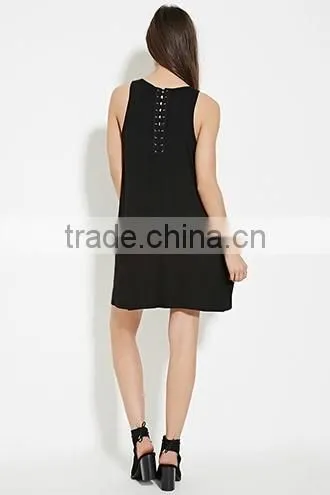 Cross with the a-line sleeveless dresses