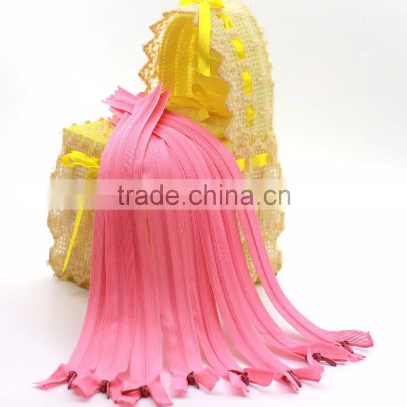 Eco-friendly Colorful 3# 30 cm Lace Tape Women Invisible Zipper