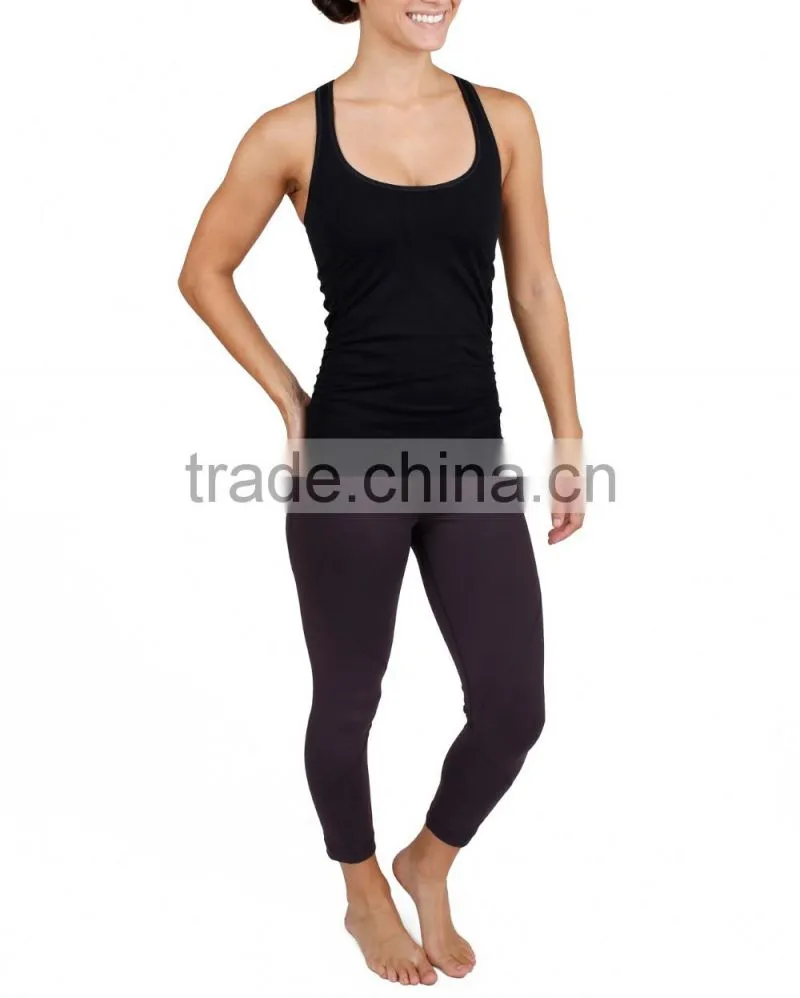 Black sport Tank TOP wholesale custom design Women's fitness vest