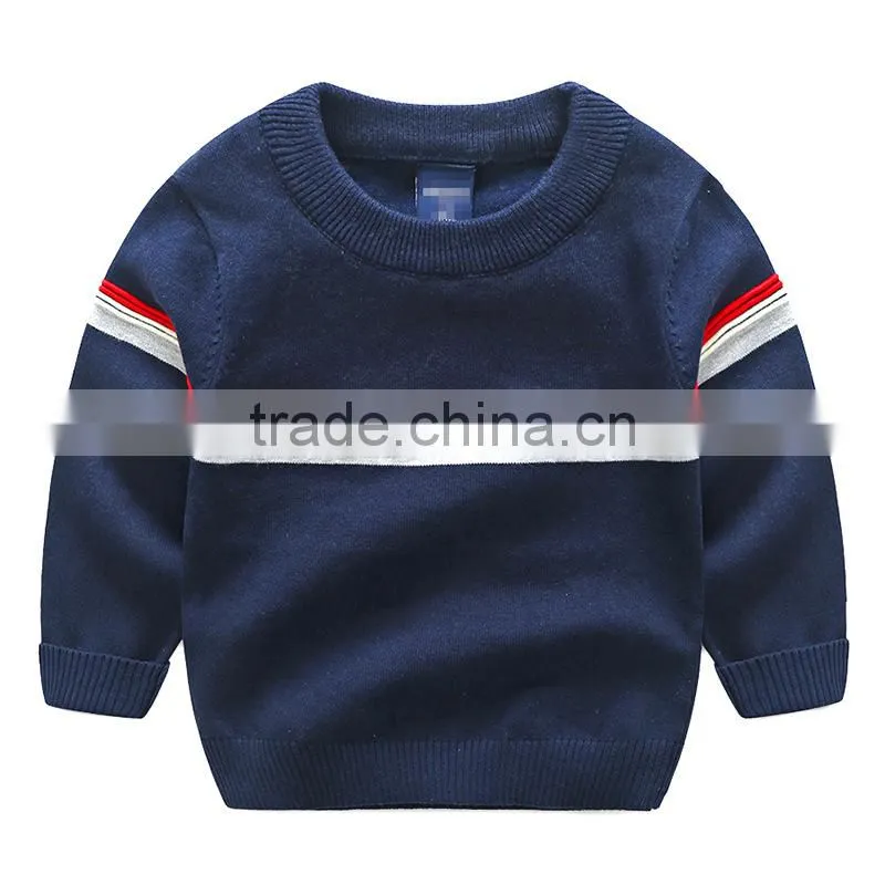 Factory supply hand knit baby boys sweater design