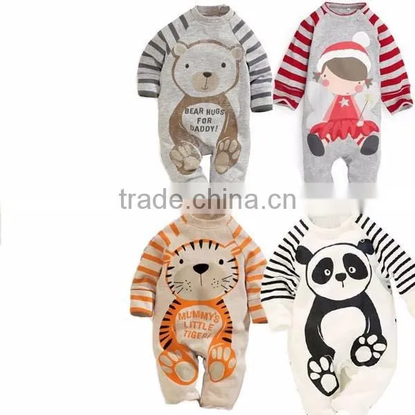 chrismas cartoon animal pure cotton baby romper
