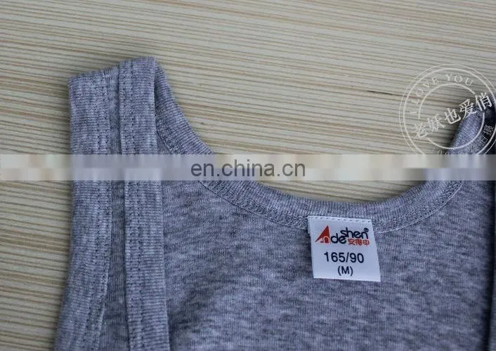 Wholesale 100% Cotton Gym Singlets for Men