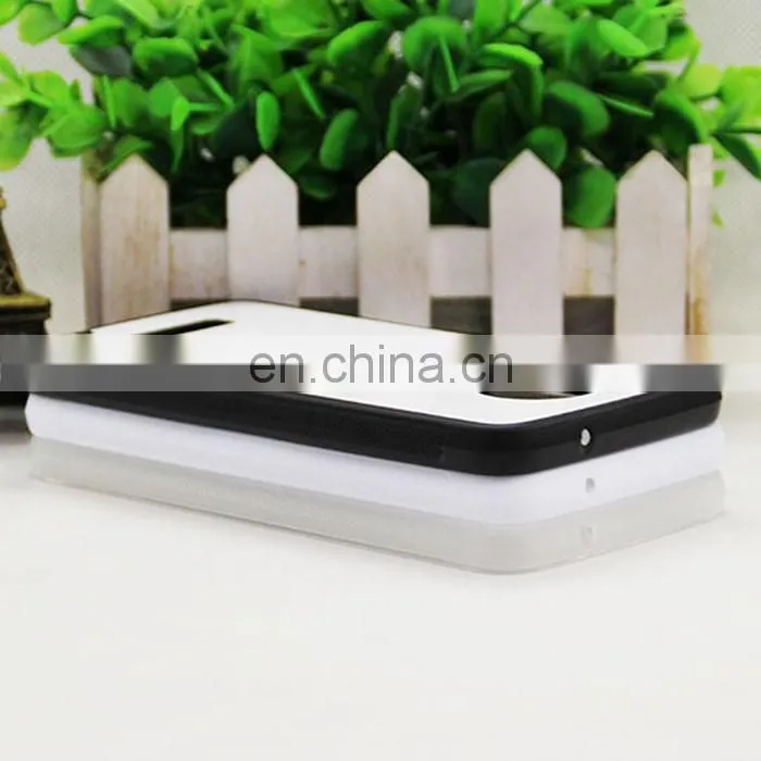 2d sublimation heat transfer PC +TPU silicon blank cell phone case with metal sheet for Prosub-Z Force