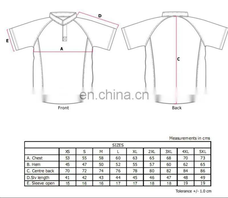 New Design Sublimation cotton Rugby Shirts