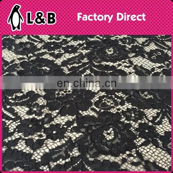Polyester Embroidery Knit Tull Mesh Fabric