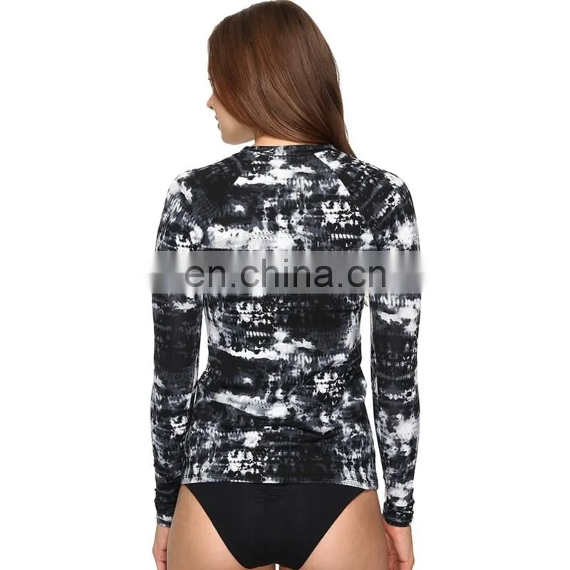 Custom Printed Women Long sleeves Rash Guards Rashguards