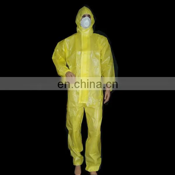 nonwoven PP coated PE coverall Heat seal seams