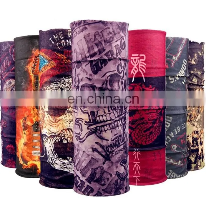 custom logo printed tube turban Army camouflage scarf soldiers' scarf
