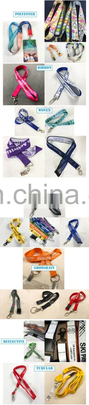 make one custom silk sreen satin lanyards