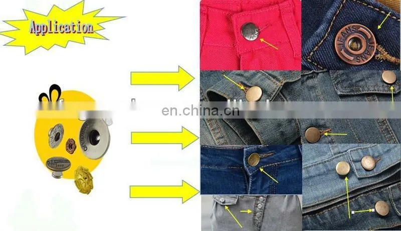 Wholesale western fashion metal button custom