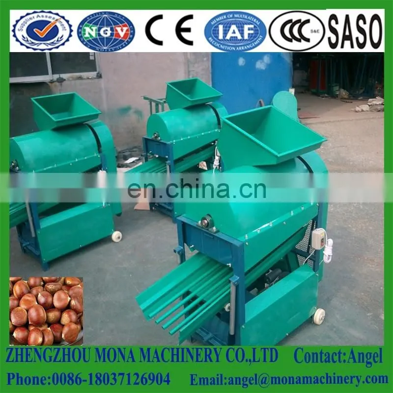Large capacity automatic deburring chestnut husker machine for sale